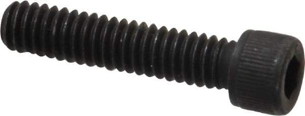 Value Collection - #12-24 UNC Hex Socket Drive, Socket Cap Screw - Alloy Steel, Black Oxide Finish, Fully Threaded, 1" Length Under Head - Industrial Tool & Supply
