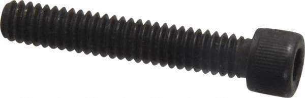 Value Collection - #12-24 UNC Hex Socket Drive, Socket Cap Screw - Alloy Steel, Black Oxide Finish, Fully Threaded, 1-1/4" Length Under Head - Industrial Tool & Supply