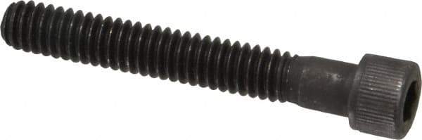 Value Collection - #12-24 UNC Hex Socket Drive, Socket Cap Screw - Alloy Steel, Black Oxide Finish, Partially Threaded, 1-1/2" Length Under Head - Industrial Tool & Supply