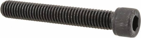 Value Collection - #12-28 UNF Hex Socket Drive, Socket Cap Screw - Alloy Steel, Black Oxide Finish, Partially Threaded, 1-1/2" Length Under Head - Industrial Tool & Supply