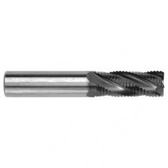 1/2" Dia. - 3" OAL - Bright CBD - Square End Roughing End Mill - 4 FL - Industrial Tool & Supply