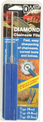 DMT - 9-1/2" OAL Coarse Round Chainsaw File Diamond File - 5/32" Wide x 5/32" Thick, 3-3/4 LOC, Blue, 325 Grit - Industrial Tool & Supply