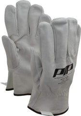 Novax - Class 00 & 0, Size XL (10), 10" Long, Grain Goatskin Leather Protector - Natural, Not for Electrical Protection (ASTM F696-02), Wear Over Rubber Insulating Gloves, ASTM F696-02 - Industrial Tool & Supply
