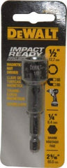 DeWALT - 1/2" Magnetic Nutsetter - 1/4" Hex Drive, 2-9/16" OAL - Industrial Tool & Supply