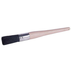 #2 7/16″ Oval Sash Brush, Black China Bristle,1-3/4″ Trim Length, Plain Foam Handle - Industrial Tool & Supply
