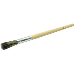 #2 7/16″ Round Sash Brush, Grey Bristle Fill, 1-3/4″ Trim Length, Plain Foam Handle - Industrial Tool & Supply