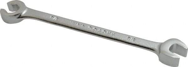 Proto - 3/8", Satin Finish, Combination Flare Nut Wrench - 6 Points, 5-11/16" OAL, Steel, Double End Head - Industrial Tool & Supply