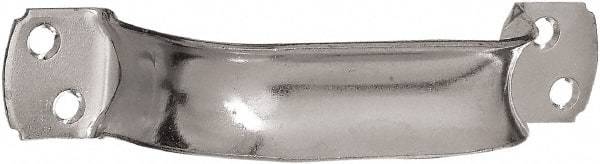 National Mfg. - 8-1/2" Long x 6.75" Wide, Steel Extra Heavy Duty Door Pull - Zinc Plated, 1-3/8" Grip Length - Industrial Tool & Supply