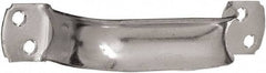 National Mfg. - 8-1/2" Long x 6.75" Wide, Steel Extra Heavy Duty Door Pull - Zinc Plated, 1-3/8" Grip Length - Industrial Tool & Supply