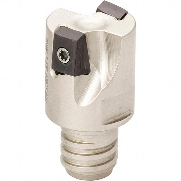 Iscar - 3/4" Cut Diam, 0.315" Max Depth of Cut, Indexable Square Shoulder Helical End Mill - T12 Modular Connection, 90° Lead Angle, Through Coolant, Series Helitang, Multimaster - Industrial Tool & Supply