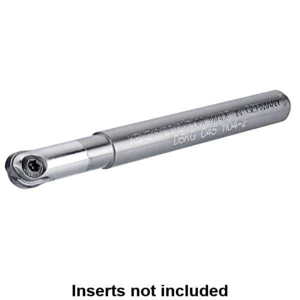 Kennametal - 6mm Cut Diam, 3mm Max Depth of Cut, 6mm Shank Diam, 100mm OAL, Indexable Ball Nose End Mill - 20mm Head Length, Straight Shank, KDMB Toolholder, KDM. 06.. Insert - Industrial Tool & Supply