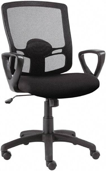 ALERA - 23-5/8" High Office/Managerial/Executive Chair - 20" Wide x 19" Deep, Fabric Mesh Seat, Black - Industrial Tool & Supply