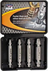 Alden - 4 Piece Bolt & Screw Extractor Set - 3/8" Drive - Industrial Tool & Supply