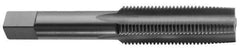 Cleveland - 5/16-18 UNC 3B 4 Flute Bright Finish High Speed Steel Straight Flute Standard Hand Tap - Plug, Left Hand Thread, 2-23/32" OAL, 1-1/8" Thread Length, H3 Limit, Oversize - Exact Industrial Supply