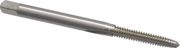 Cleveland - #4-40 UNC 2 Flute Bright Finish High Speed Steel Straight Flute Standard Hand Tap - Plug, Right Hand Thread, 1-7/8" OAL, 0.31" Thread Length, H1 Limit, Oversize - Exact Industrial Supply