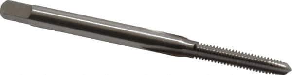 Cleveland - #4-48 UNF 2B 3 Flute Bright Finish High Speed Steel Straight Flute Standard Hand Tap - Plug, Right Hand Thread, 1-7/8" OAL, 0.31" Thread Length, H2 Limit, Oversize - Exact Industrial Supply