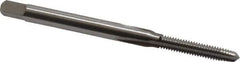 Cleveland - #4-48 UNF 2B 3 Flute Bright Finish High Speed Steel Straight Flute Standard Hand Tap - Plug, Right Hand Thread, 1-7/8" OAL, 0.31" Thread Length, H2 Limit, Oversize - Exact Industrial Supply