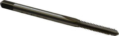Cleveland - #5-40 UNC 2B/3B 2 Flute Bright Finish High Speed Steel Straight Flute Standard Hand Tap - Plug, Right Hand Thread, 1.938" OAL, 0.31" Thread Length, H2 Limit, Oversize - Exact Industrial Supply