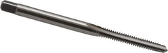 Cleveland - #5-40 UNC 2B/3B 3 Flute Bright Finish High Speed Steel Straight Flute Standard Hand Tap - Taper, Right Hand Thread, 1.938" OAL, 0.31" Thread Length, H2 Limit, Oversize - Exact Industrial Supply