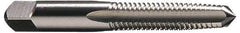Hertel - 3/8-16 UNC 4 Flute Bright Finish High Speed Steel Straight Flute Standard Hand Tap - Taper, Right Hand Thread, 2-15/16" OAL, 1-1/4" Thread Length, H2 Limit - Exact Industrial Supply