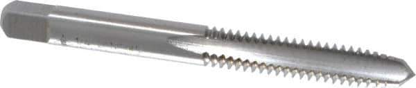 Cleveland - 1/4-20 UNC 3 Flute Bright Finish High Speed Steel Straight Flute Standard Hand Tap - Plug, Right Hand Thread, 63.5mm OAL, 25.4mm Thread Length, H2 Limit, Oversize - Exact Industrial Supply