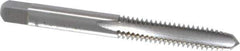 Cleveland - 1/4-20 UNC 3 Flute Bright Finish High Speed Steel Straight Flute Standard Hand Tap - Plug, Right Hand Thread, 63.5mm OAL, 25.4mm Thread Length, H2 Limit, Oversize - Exact Industrial Supply