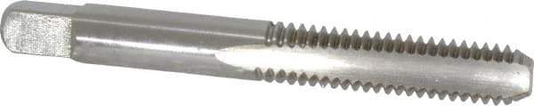 Cleveland - 5/16-18 UNC 3B 2 Flute Bright Finish High Speed Steel Straight Flute Standard Hand Tap - Bottoming, Right Hand Thread, 2.719" OAL, 0.69" Thread Length, H3 Limit, Oversize - Exact Industrial Supply