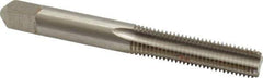 Cleveland - 5/16-24 UNF 3B 4 Flute Bright Finish High Speed Steel Straight Flute Standard Hand Tap - Bottoming, Right Hand Thread, 2.719" OAL, 0.69" Thread Length, H3 Limit, Oversize - Exact Industrial Supply