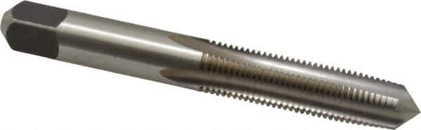 Cleveland - 3/8-24 UNF 3B 4 Flute Bright Finish High Speed Steel Straight Flute Standard Hand Tap - Taper, Right Hand Thread, 2.938" OAL, 31.75mm Thread Length, H3 Limit, Oversize - Exact Industrial Supply