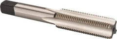 Cleveland - 9/16-18 UNF 4 Flute Bright Finish High Speed Steel Straight Flute Standard Hand Tap - Bottoming, Right Hand Thread, 3.594" OAL, 1" Thread Length, H3 Limit, Oversize - Exact Industrial Supply