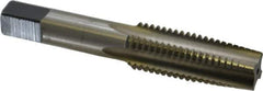 Cleveland - 3/4-10 UNC 4 Flute Bright Finish High Speed Steel Straight Flute Standard Hand Tap - Taper, Right Hand Thread, 107.95mm OAL, 50.8mm Thread Length, H3 Limit, Oversize - Exact Industrial Supply