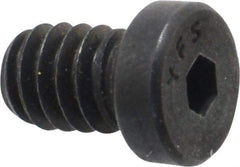Value Collection - 1/4-20 UNC Hex Socket Drive, Low Socket Cap Screw - Alloy Steel, Black Oxide Finish, Fully Threaded, 3/8" Length Under Head - Industrial Tool & Supply