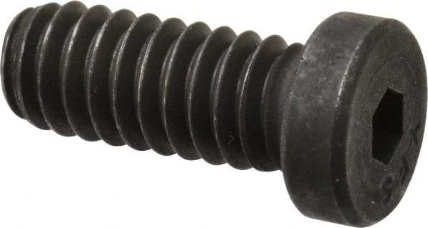 Value Collection - 1/4-20 UNC Hex Socket Drive, Low Socket Cap Screw - Alloy Steel, Black Oxide Finish, Fully Threaded, 5/8" Length Under Head - Industrial Tool & Supply
