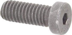 Value Collection - 3/8-16 UNC Hex Socket Drive, Low Socket Cap Screw - Alloy Steel, Black Oxide Finish, Fully Threaded, 1" Length Under Head - Industrial Tool & Supply