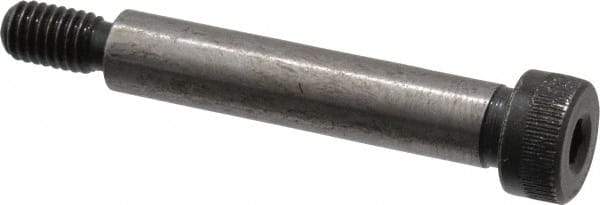 Value Collection - 1/4" Shoulder Diam x 1-1/4" Shoulder Length, #10-32 UNF, Hex Socket Shoulder Screw - 4140 Alloy Steel, Uncoated, 3/16" Head Height x 3/8" Head Diam - Industrial Tool & Supply