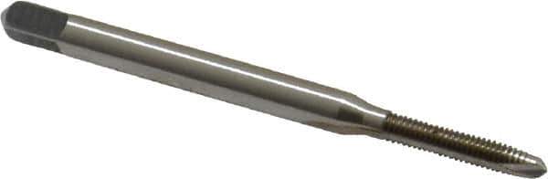 Cleveland - #3-56 UNF, 2 Flute, Bright Finish, High Speed Steel Spiral Point Tap - Plug Chamfer, Right Hand Thread, 1-13/16" OAL, 12.7mm Thread Length, 2B Class of Fit, Series 1011 - Exact Industrial Supply