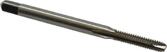 Cleveland - #4-40 UNC, 2 Flute, Bright Finish, High Speed Steel Spiral Point Tap - Bottoming Chamfer, Right Hand Thread, 1-7/8" OAL, 0.31" Thread Length, 2B/3B Class of Fit, Series 1012 - Exact Industrial Supply
