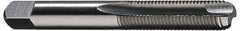Hertel - #3-56 UNF, 2 Flute, Bright Finish, High Speed Steel Spiral Point Tap - Bottoming Chamfer, Right Hand Thread, 1-13/16" OAL, 1/2" Thread Length, 2B Class of Fit - Exact Industrial Supply