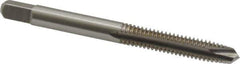 Cleveland - #12-24 UNC, 2 Flute, Bright Finish, High Speed Steel Spiral Point Tap - Plug Chamfer, Right Hand Thread, 2-3/8" OAL, 1/2" Thread Length, 2B/3B Class of Fit, Series 1011 - Exact Industrial Supply