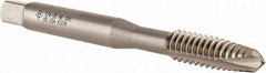 Cleveland - 1/4-20 UNC, 2 Flute, Bright Finish, High Speed Steel Spiral Point Tap - Plug Chamfer, Right Hand Thread, 63.5mm OAL, 25.4mm Thread Length, 3B Class of Fit, Series 1011 - Exact Industrial Supply