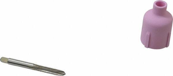 Cleveland - 1/4-20 UNC, 3 Flute, Bright Finish, High Speed Steel Spiral Point Tap - Plug Chamfer, Right Hand Thread, 63.5mm OAL, 25.4mm Thread Length, 3B Class of Fit, Series 1011 - Exact Industrial Supply