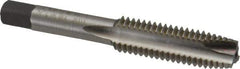 Cleveland - 1/2-13 UNC, 3 Flute, Bright Finish, High Speed Steel Spiral Point Tap - Plug Chamfer, Right Hand Thread, 3-3/8" OAL, 0.94" Thread Length, 2B Class of Fit, Series 1011 - Exact Industrial Supply