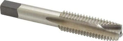 Cleveland - 5/8-11 UNC, 3 Flute, Bright Finish, High Speed Steel Spiral Point Tap - Plug Chamfer, Right Hand Thread, 3-13/16" OAL, 1.09" Thread Length, 2B Class of Fit, Series 1011 - Exact Industrial Supply