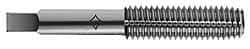 Cleveland - 3/8-16 UNC H7 Thread Limit Plug Thread Forming Tap - High Speed Steel, Bright Finish, 2.938" OAL, 1-1/4" Thread Length, Right Hand Thread - Exact Industrial Supply