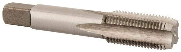 Cleveland - 1/8-27 NPSF Thread, 4 Flute Standard Pipe Tap - 2-1/8" OAL, 3/4" Thread Length, 5/16" Shank Diam, Bright Finish, High Speed Steel - Exact Industrial Supply