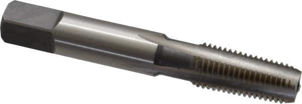 Cleveland - 1/16-27 NPT Thread, 4 Flute Standard Pipe Tap - 2-1/8" OAL, 11/16" Thread Length, 5/16" Shank Diam, Bright Finish, High Speed Steel - Exact Industrial Supply