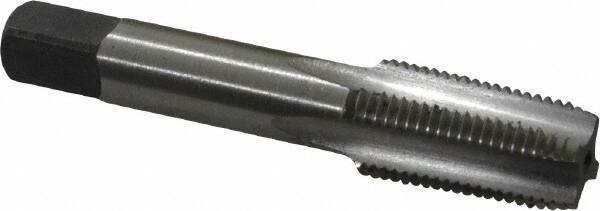 Cleveland - 1/8-27 NPT Thread, 4 Flute Standard Pipe Tap - 2-1/8" OAL, 3/4" Thread Length, 5/16" Shank Diam, Bright Finish, High Speed Steel - Exact Industrial Supply