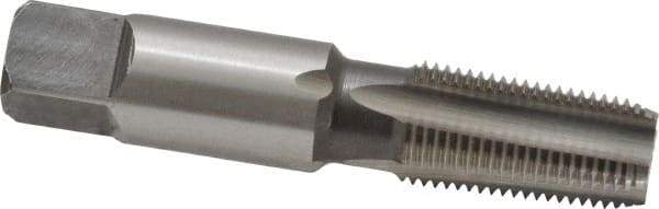 Cleveland - 1/8-27 NPT Thread, 4 Flute Standard Pipe Tap - 2-1/8" OAL, 3/4" Thread Length, 7/16" Shank Diam, Bright Finish, High Speed Steel - Exact Industrial Supply