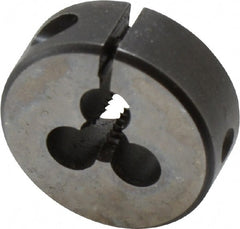 Cle-Line - #10-24 UNC High Speed Steel Round Adjustable Die - Industrial Tool & Supply