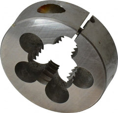 Cle-Line - 7/8-9 UNC High Speed Steel Round Adjustable Die - Industrial Tool & Supply